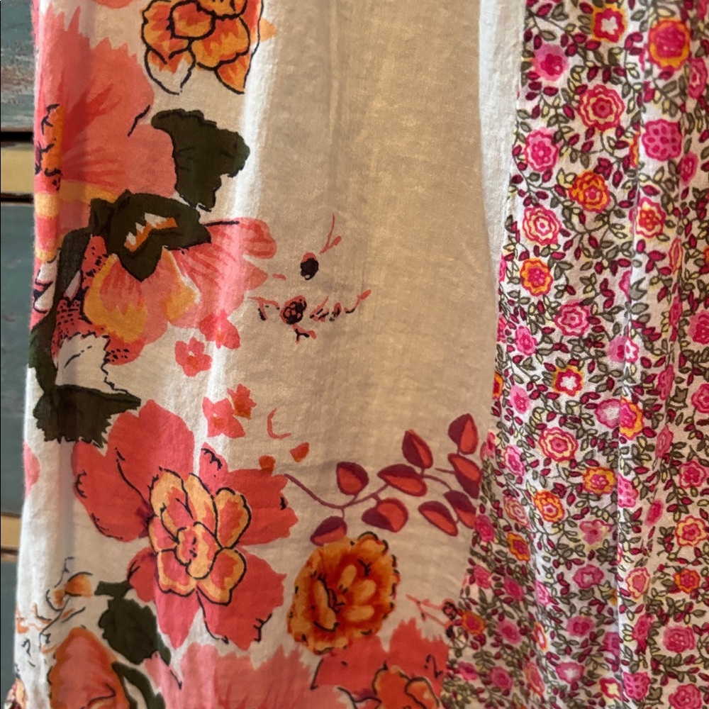 Fire Los Angeles Pink and White Floral' Sundress Sz Med - Picture 4 of 10